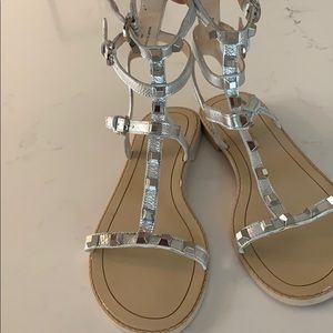 Rebecca Minkoff Silver Studded Sandal